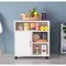 Basicwise Printer Kitchen Office Storage Stand With Casters, White QI003556.W - alternate 5